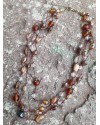 Alphabey's Threaded 4 Strands Multicolour Glass Beaded Brass Mala Necklace For Women Alphabey's Threaded 4 Strands Multicolour Glass Beaded Brass Mala Necklace For Women